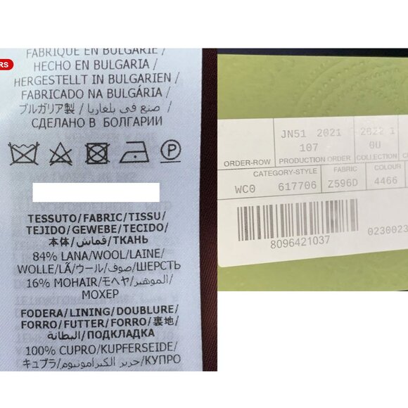 GUCCI Uniform Navy Blue Blazer Wool Size 38 Medium - Picture 14 of 16